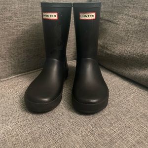 Black kid hunter boots